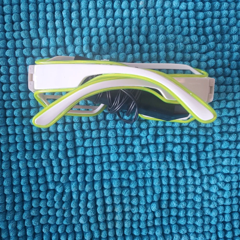 Shutter EL Wire Neon Rave Glasses Flashing LED Sunglasses